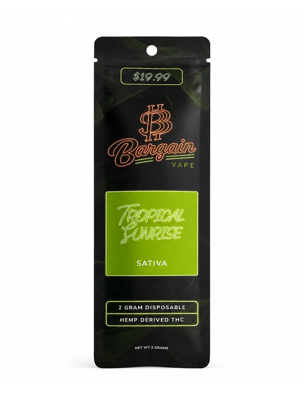 Tropical Sunrise Sativa sleeve, front